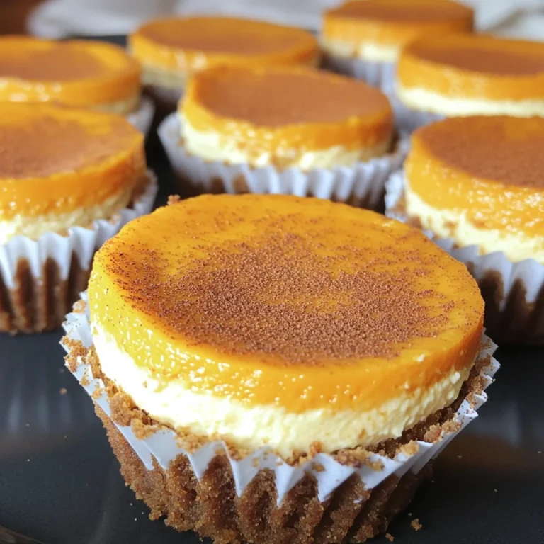 Mini Pumpkin Cheesecakes