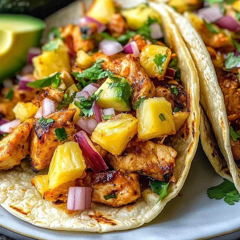 Pineapple Chicken Tacos