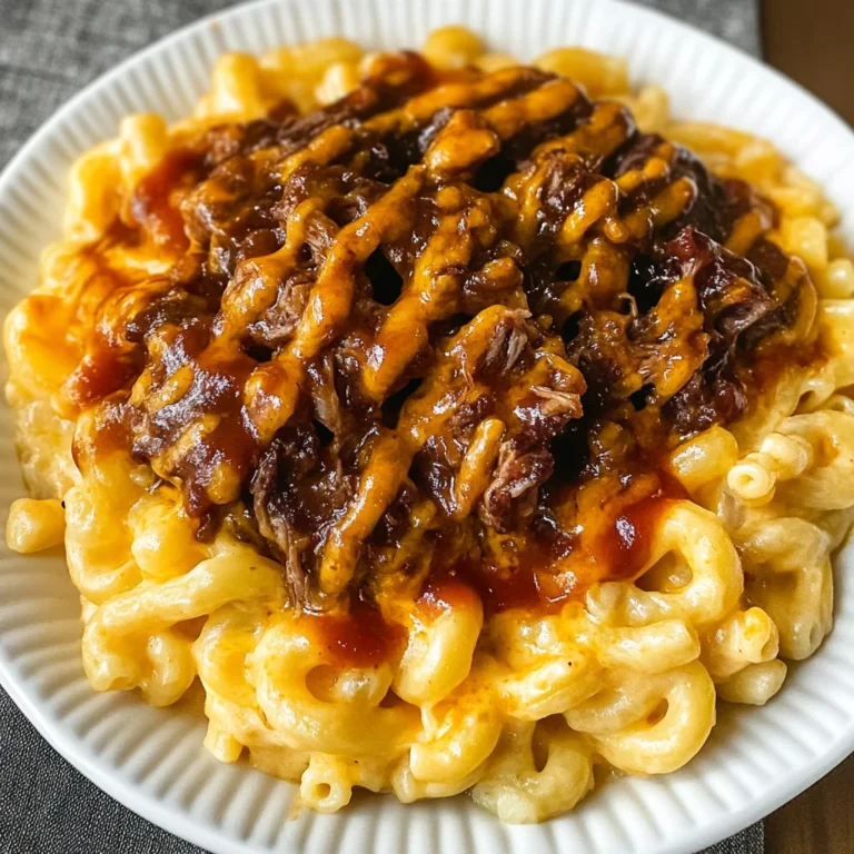 Pulled beef Mac and Cheese