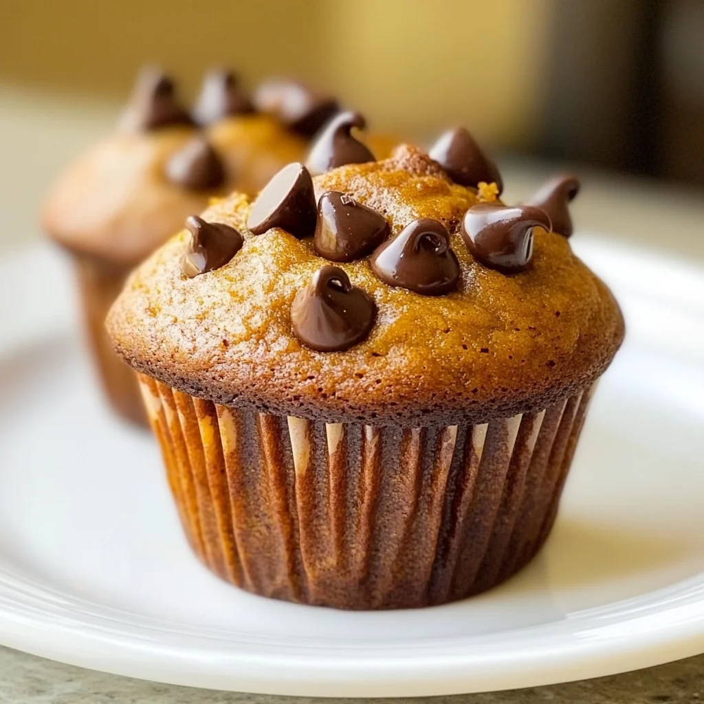 Pumpkin Chocolate Chip Muffins