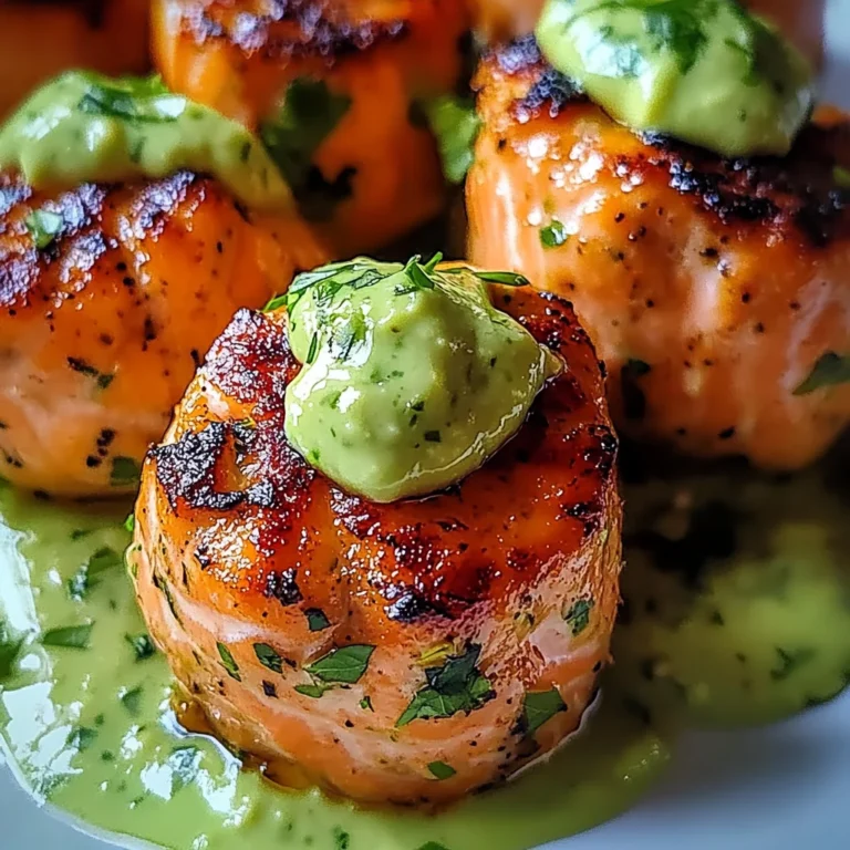 Salmon Balls with Creamy Avocado Sauce: Healthy Dinner Ideas