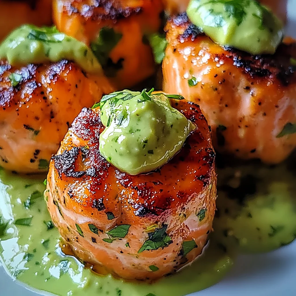 Salmon Balls with Creamy Avocado Sauce: Healthy Dinner Ideas