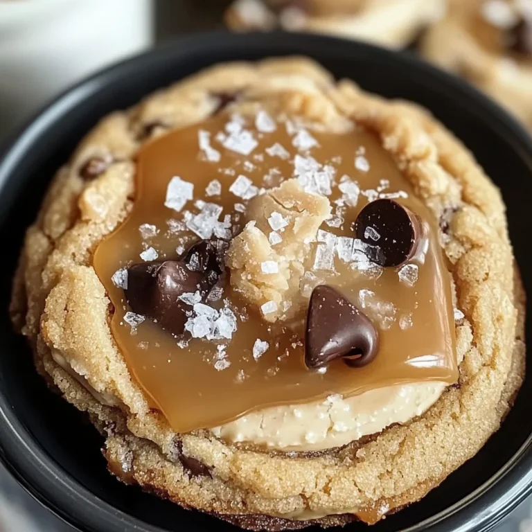 Salted Caramel Cheesecake Cookies