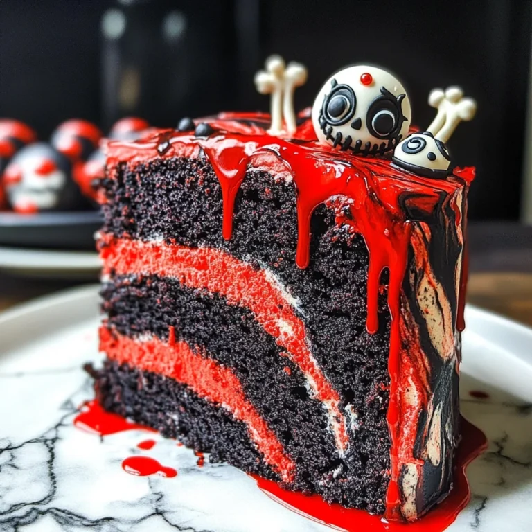 Spooky Halloween Marble Cake