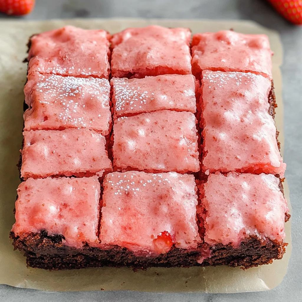 Strawberry Brownies