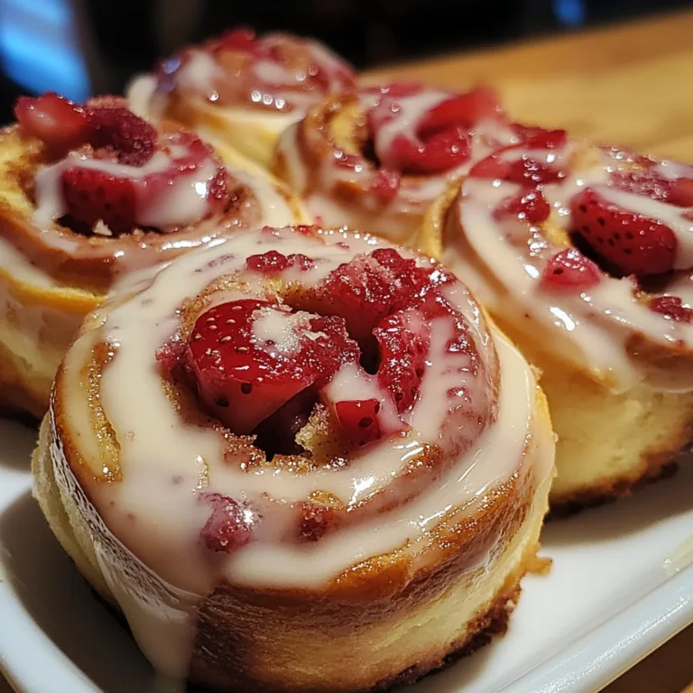 Strawberry Cheesecake Cinnabon Rolls