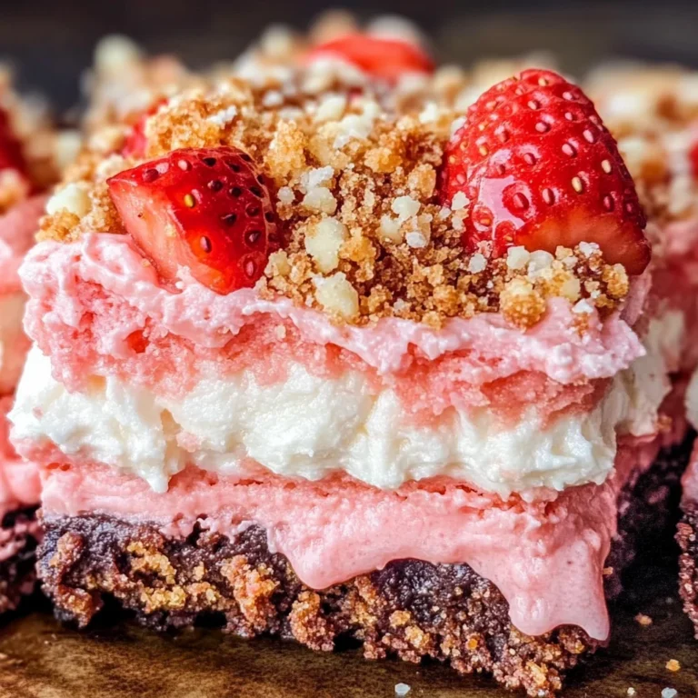 Strawberry Crunch Brownies