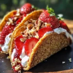 Strawberry Crunch Cheesecake Tacos