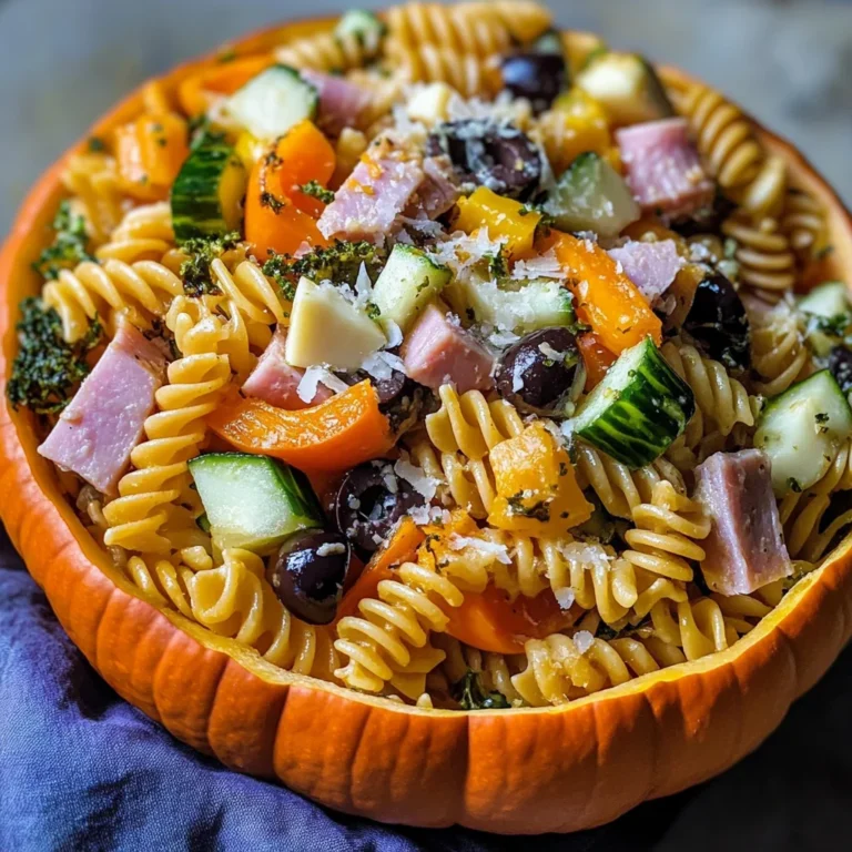 UpChuckin' Pumpkin Loaded Pasta Salad