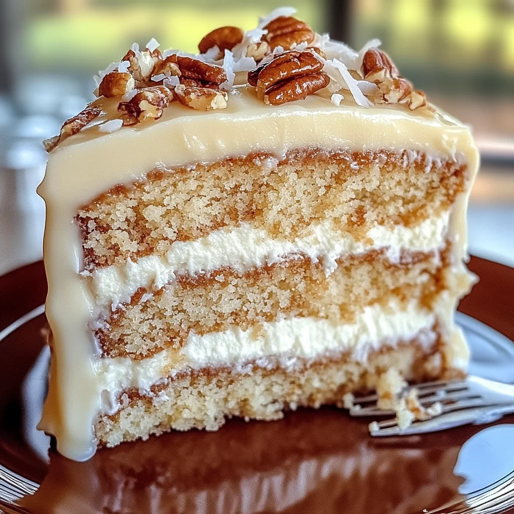 White German Chocolate Cake with Cheesecake Center