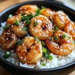 20 Minute Honey Garlic Shrimp & Rice Bowl