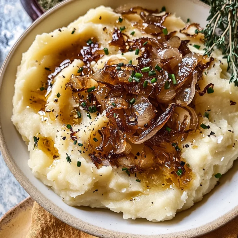 Best Ever Caramelized Onion Mashed Potatoes
