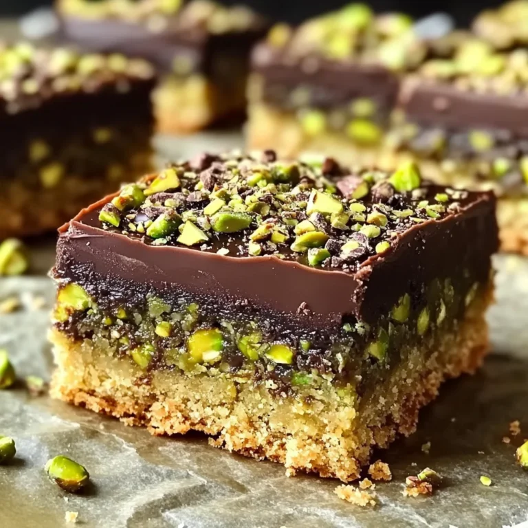 Brown Butter Dubai Pistachio Chocolate Chip Cookie Bars 🍪