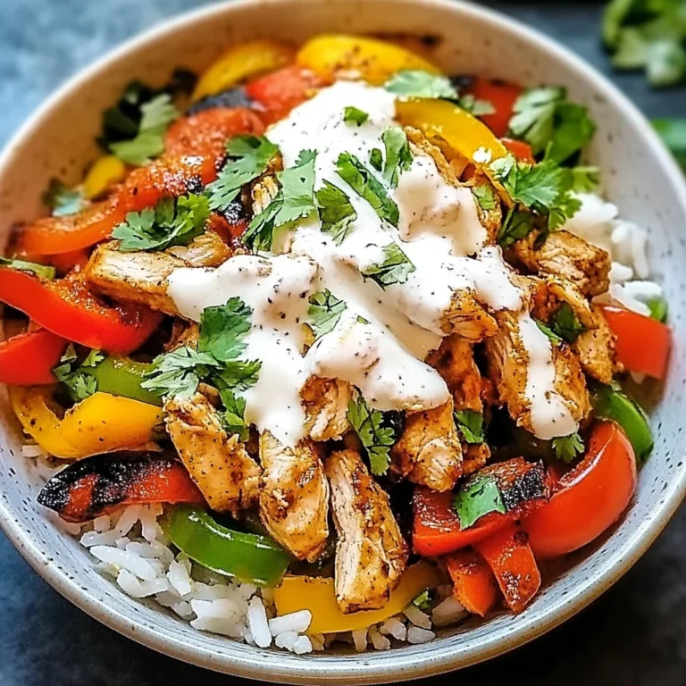 Chicken Fajita Rice Bowls