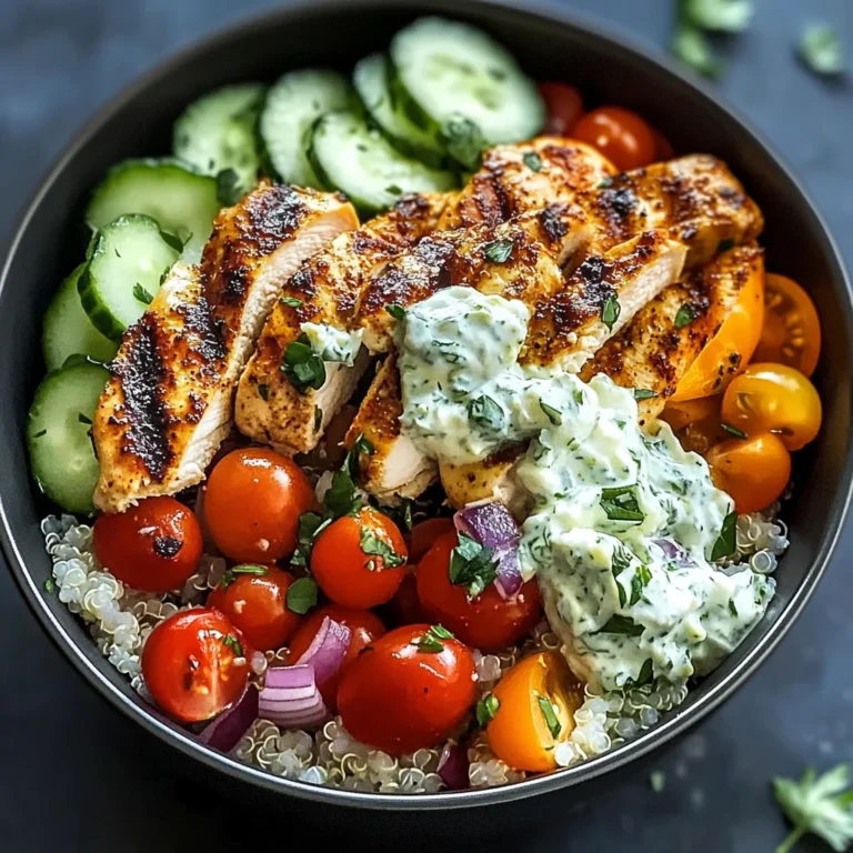 Chicken Tzatziki Bowls