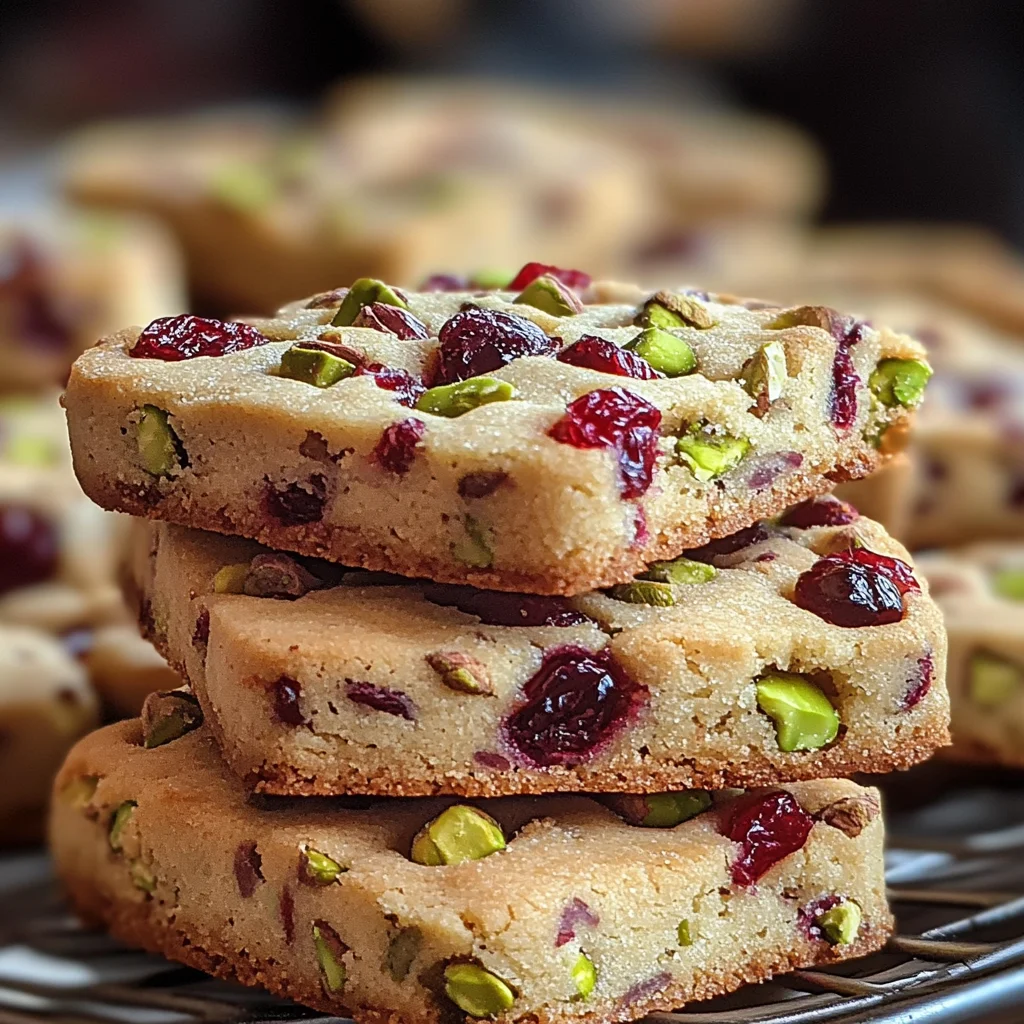 Cranberry Pistachio Shortbread Cookies: A Festive Delight for the Holidays