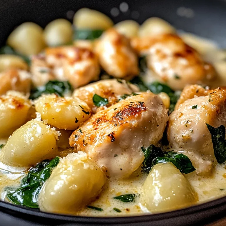 Creamy Garlic Chicken Gnocchi Skillet