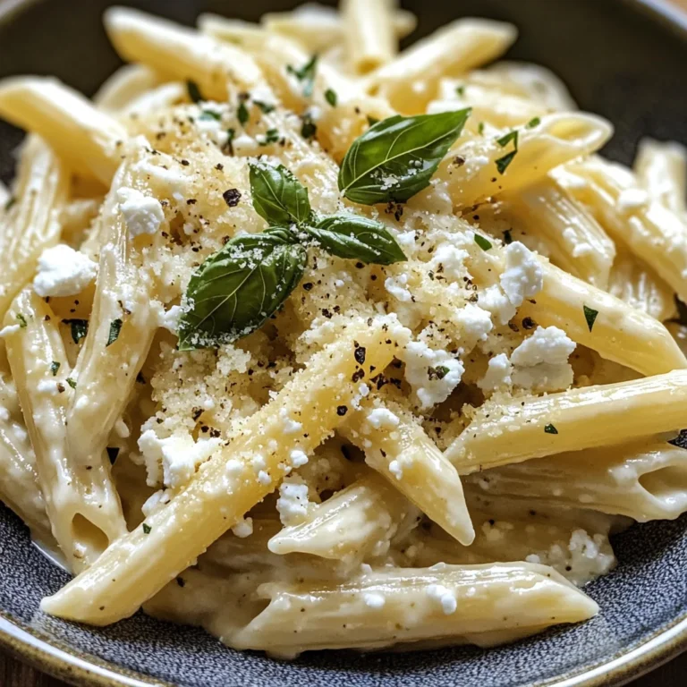 Creamy Lemon Feta Pasta Recipe