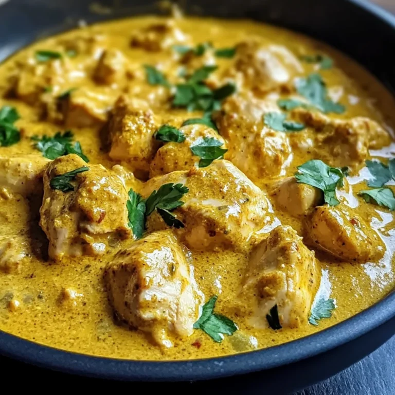 Easy Homemade Chicken Korma with Flatbread or Rice