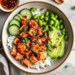 Honey Sriracha Salmon Bowls