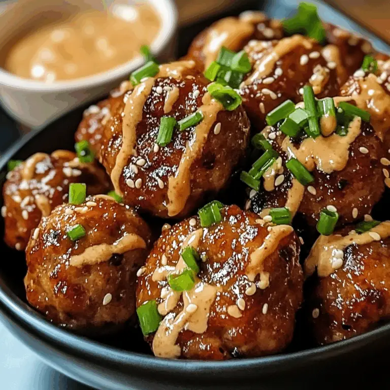 Korean BBQ Meatballs with Spicy Mayo Dip: A Flavor-Packed Beginner-Friendly Recipe