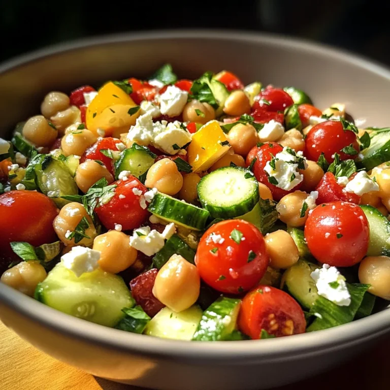 Mediterranean Chickpea Salad with Lemon Vinaigrette: The Best Summer Dish