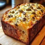 Savory Quick Bread With Cheese And Olives 🧀🍞