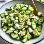 Smashed Cucumber Salad - With Feta and Dill