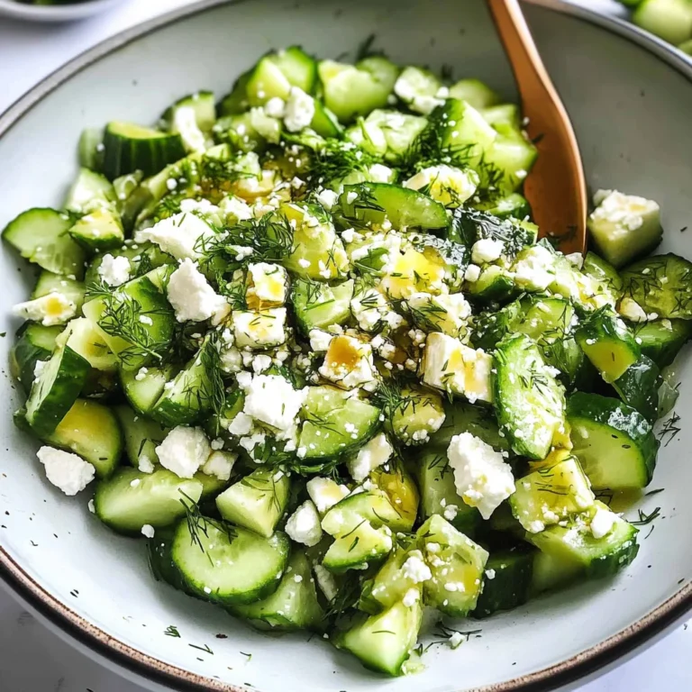 Smashed Cucumber Salad - With Feta and Dill