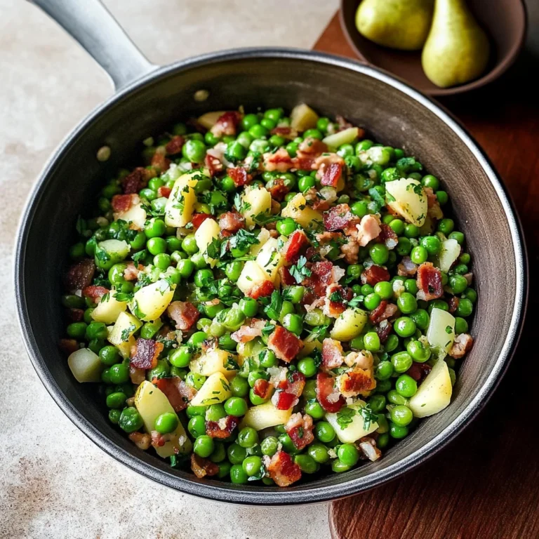 Thanksgiving Peas (with Pear and Pancetta)