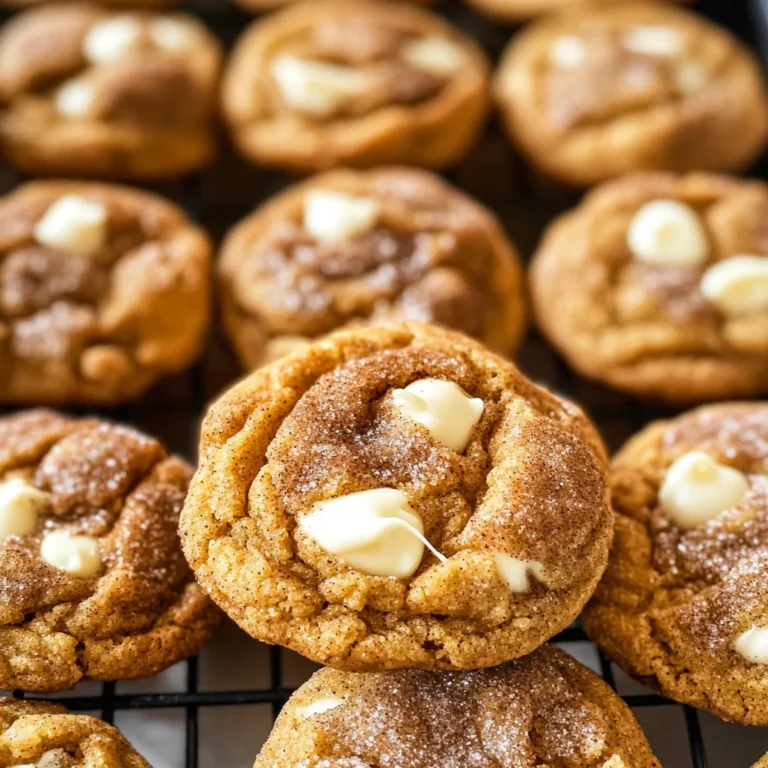 White Chocolate Pumpkin Snickerdoodles