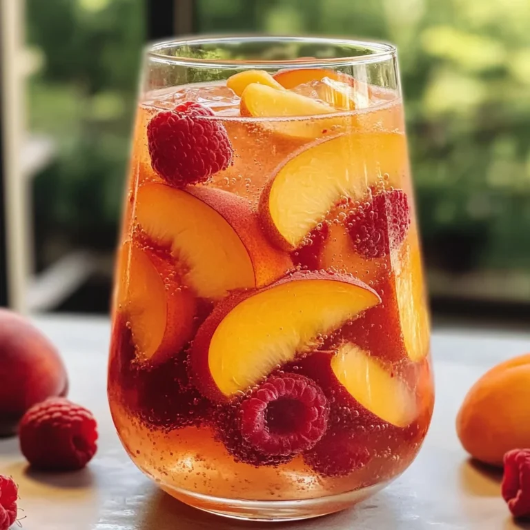 Chilled Peach Moscato Sangria