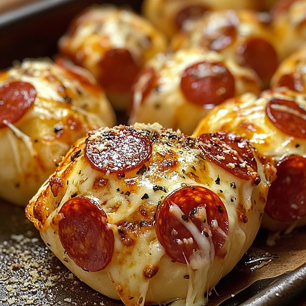 Easy Pepperoni Pizza Bombs