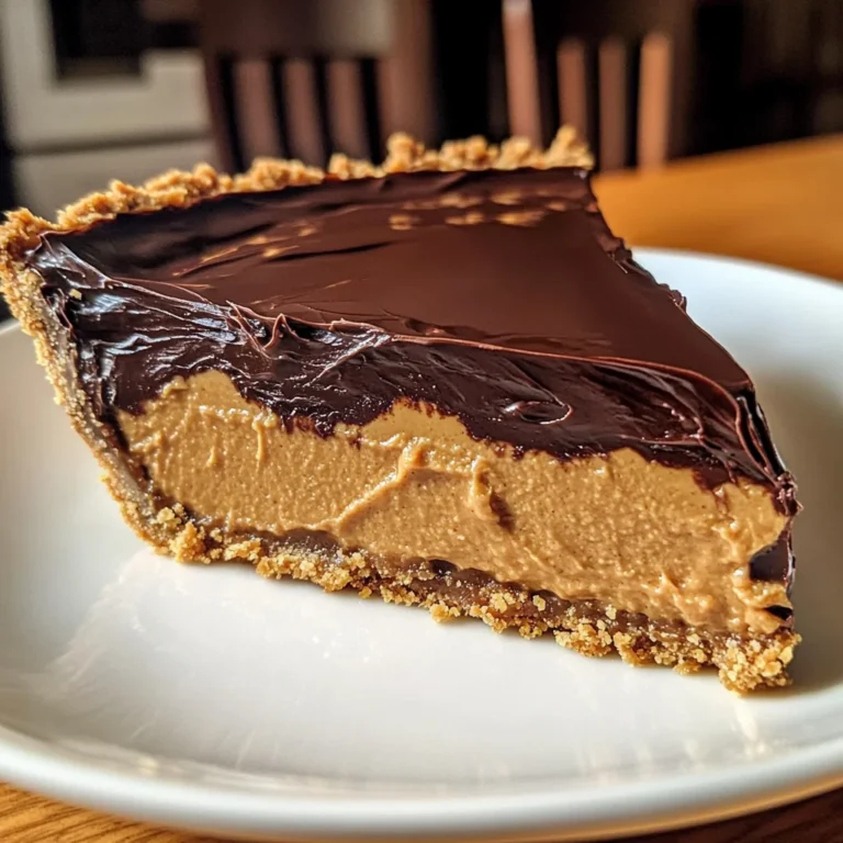 No-Bake Chocolate Peanut Butter Pie: 4 Hour Delight