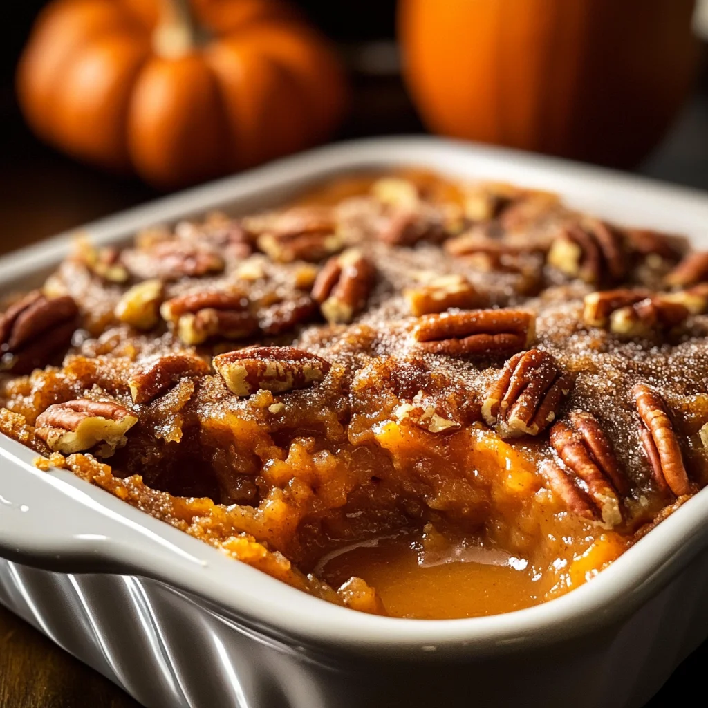 Pumpkin Pecan Cobbler