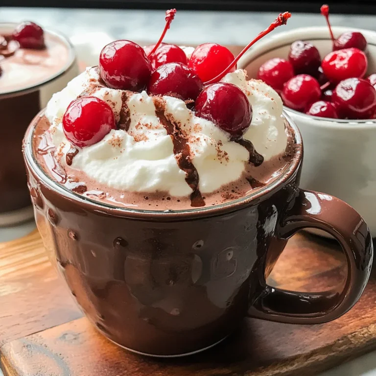Slow Cooker Chocolate Covered Cherry Hot Chocolate