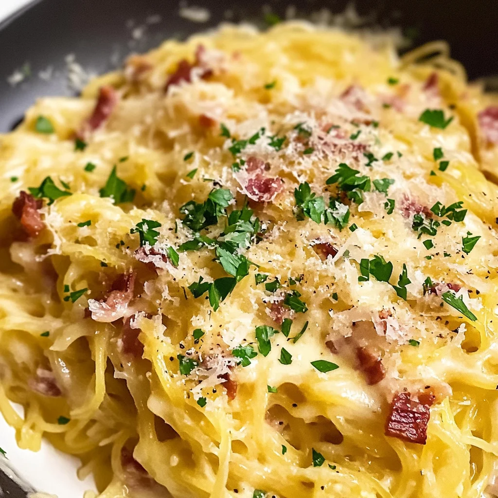 Spaghetti Squash Carbonara