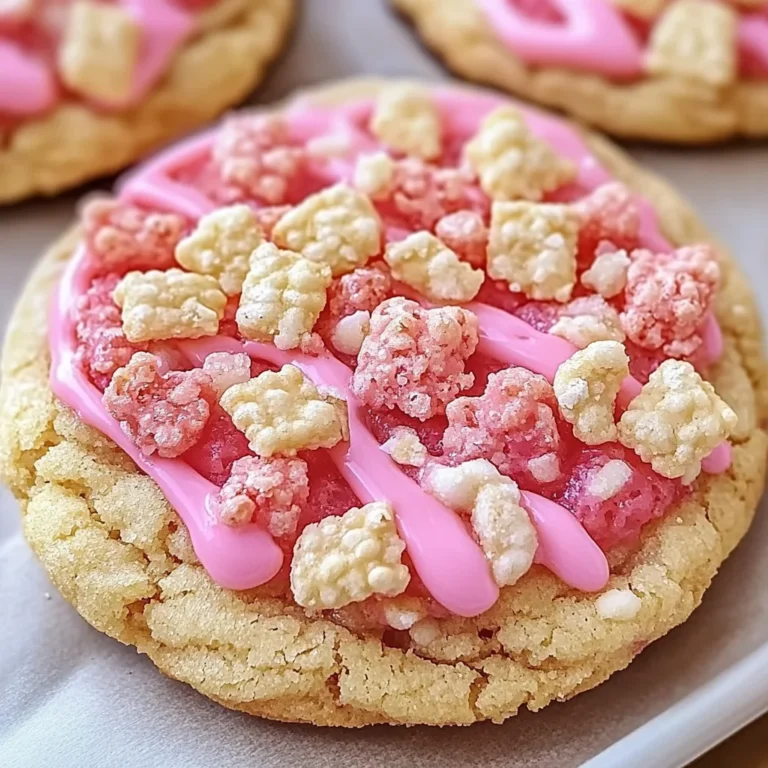 Strawberry Crunch Cookies