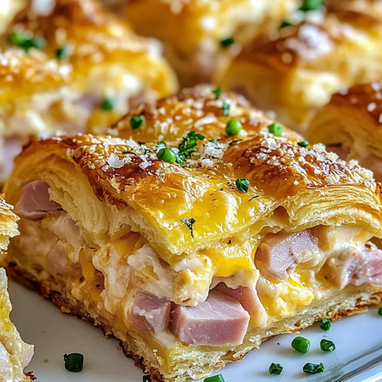 chicken chicken ham and Cheese Croissant Breakfast Casserole