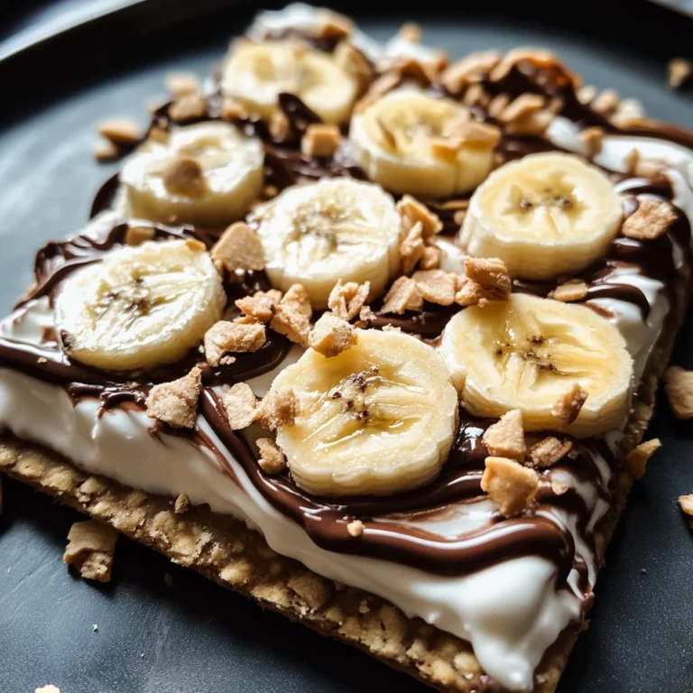 Banana & Nutella Frozen Yogurt Bark