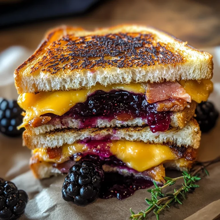 Blackberry Turkey Bacon Grilled Cheese