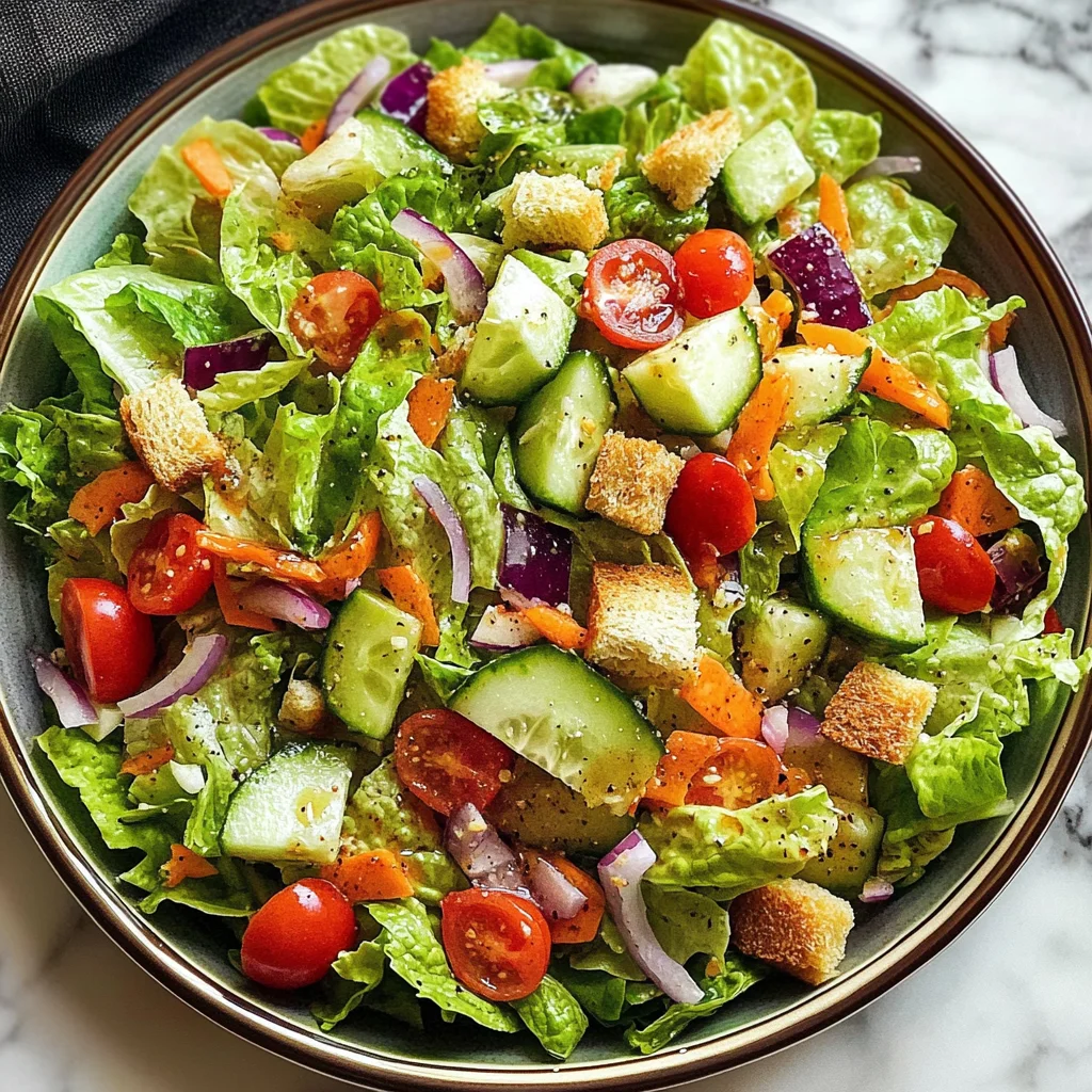 Classic House Salad - Quick and Easy