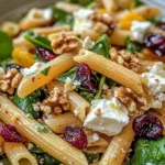 Feta & Cranberry Penne Salad with Orange Vinaigrette