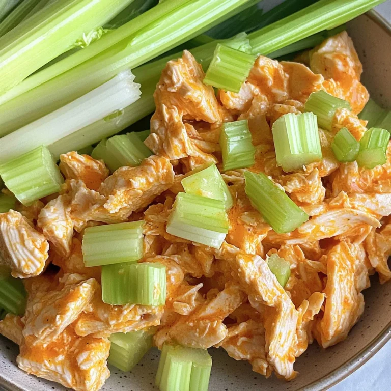 High Protein Buffalo Chicken Salad (Healthy, Easy)