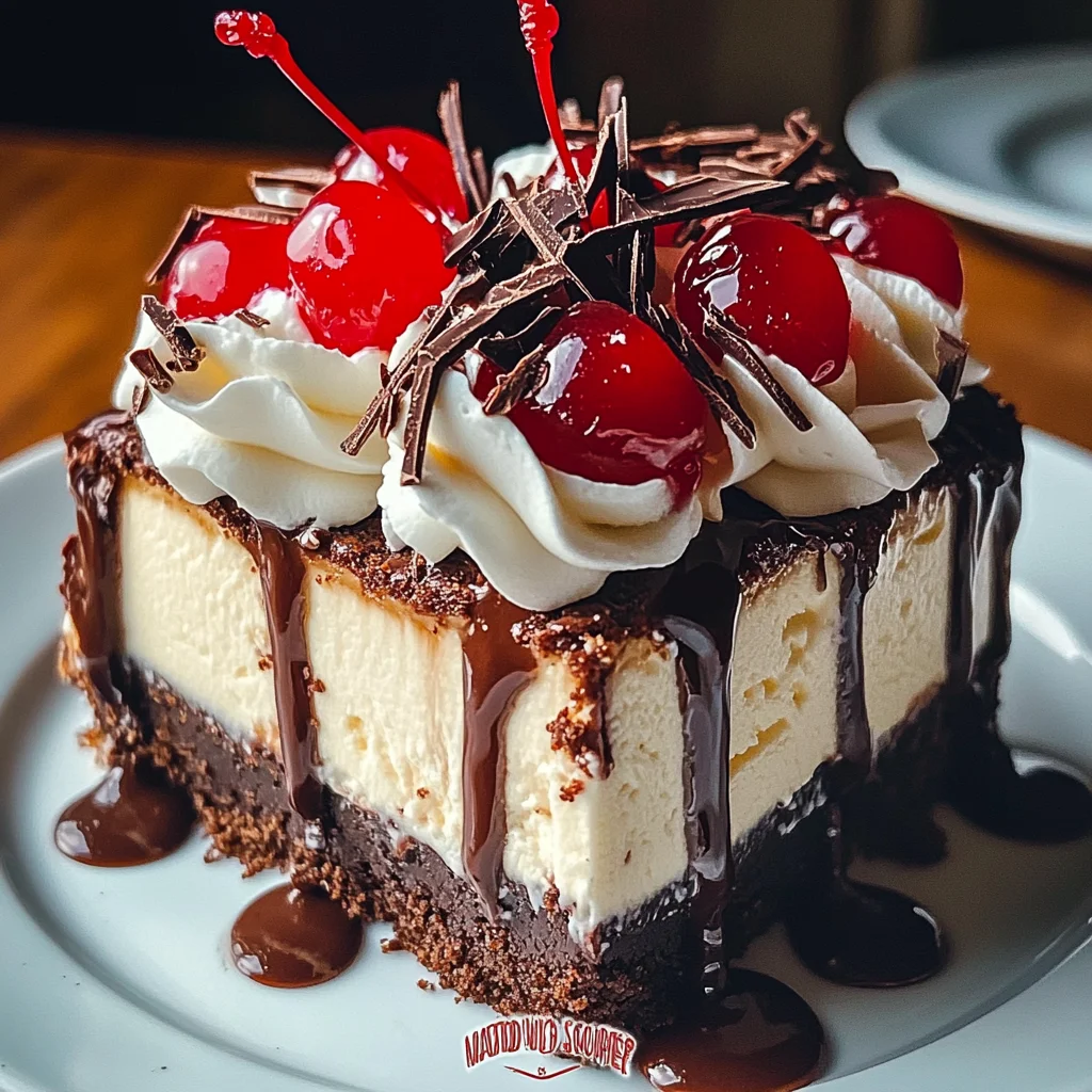 Hot Fudge Sundae Brownie Cheesecake