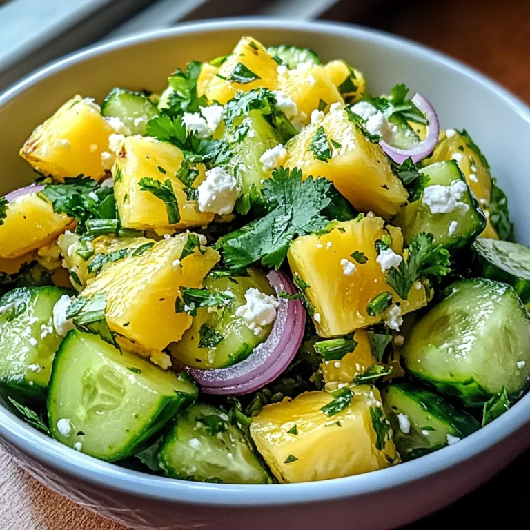 Pineapple Cucumber Salad