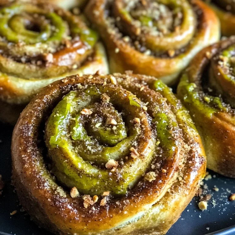 Pistachio Butter Cinnamon Rolls