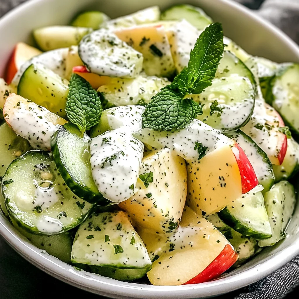 Apple Cucumber Salad With Creamy Yogurt Dressing Recipe