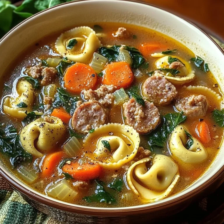 Autumn Tortellini Soup With Sausage