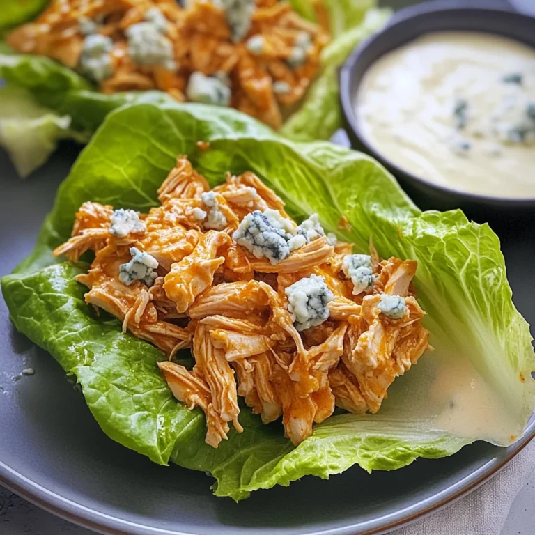 Buffalo Chicken Lettuce Wraps